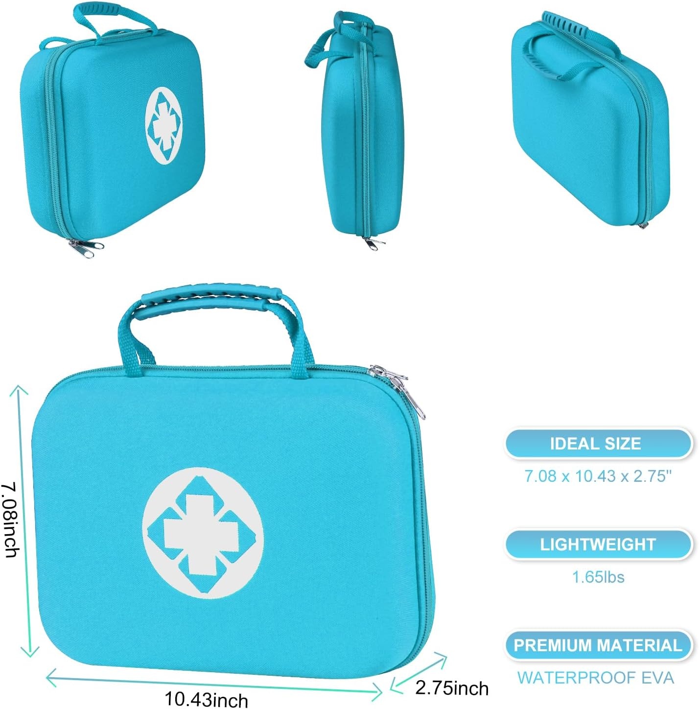 image:image276Pcs Camping Travel Essentials First Aid Kit Red Bag Emegency Supplies Household Items for College Students YIDERBO
