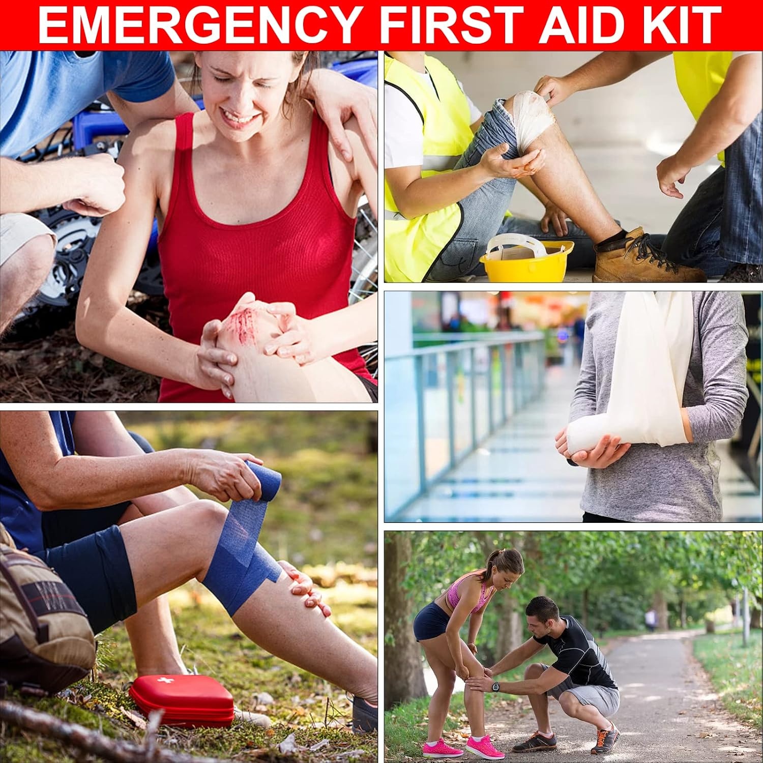 image:image277Pcs FirstAid Kit EmergencyKit HomeCar First Aid Kits Emergency Kit Home Essentials for Dorm Room FirstAid Kit Emergency Necessities for Boat Hiking Skating Black YIDERBOGreen