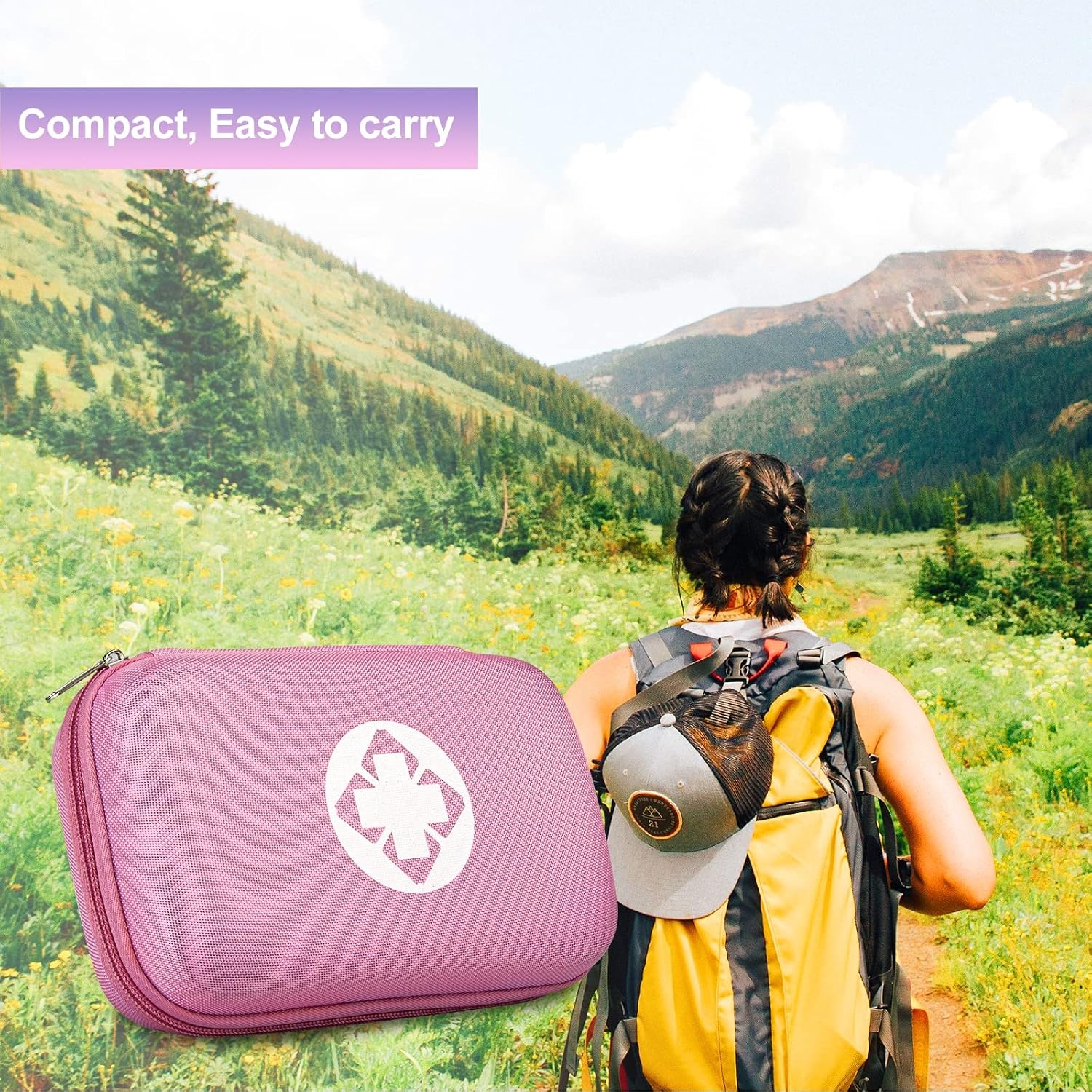 image:image277Pcs FirstAid Kit EmergencyKit HomeCar First Aid Kits Emergency Kit Home Essentials for Dorm Room FirstAid Kit Emergency Necessities for Boat Hiking Skating Black YIDERBOPink