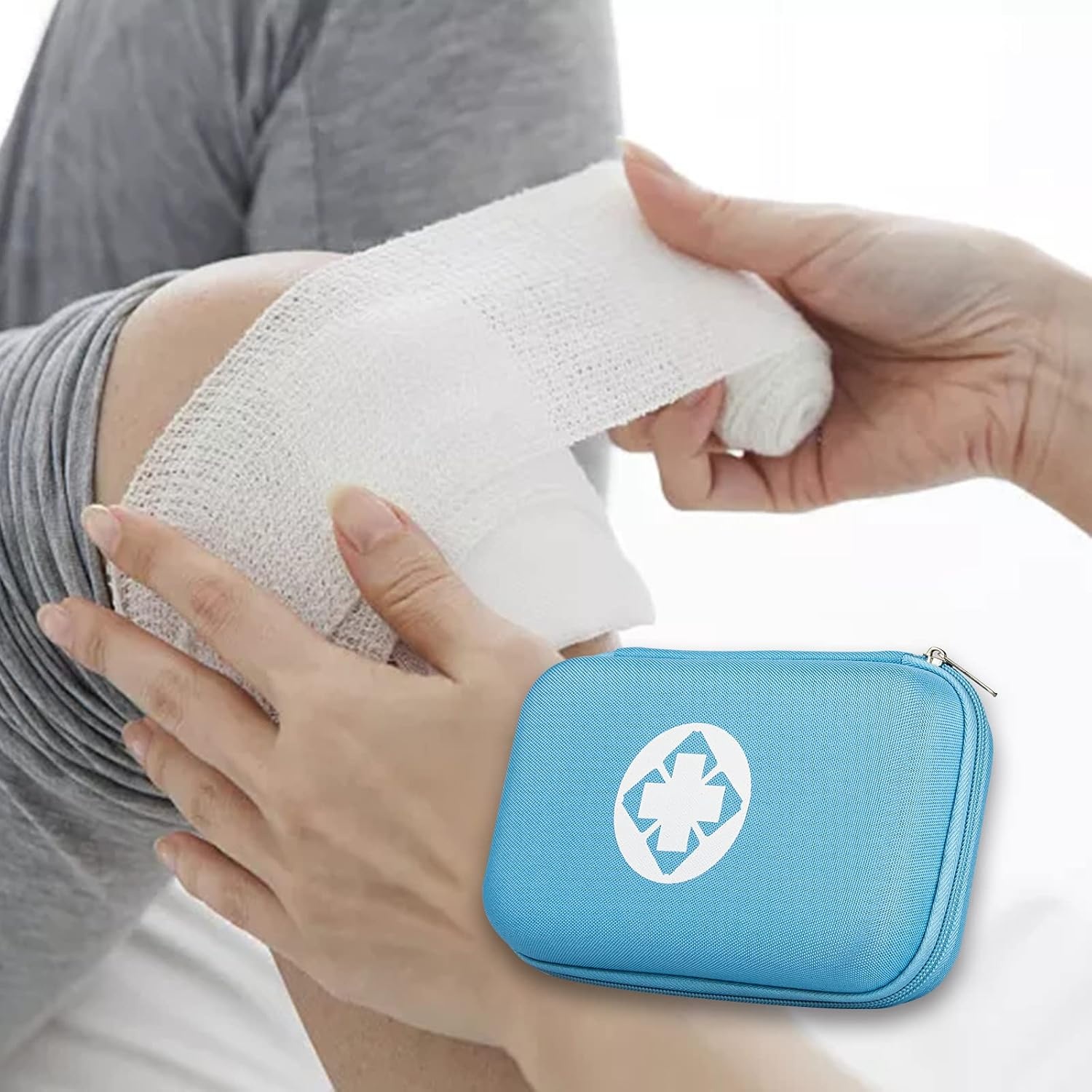 image:image277Pcs FirstAid Kit EmergencyKit HomeCar First Aid Kits Emergency Kit Home Essentials for Dorm Room FirstAid Kit Emergency Necessities for Boat Hiking Skating Black YIDERBOBlue