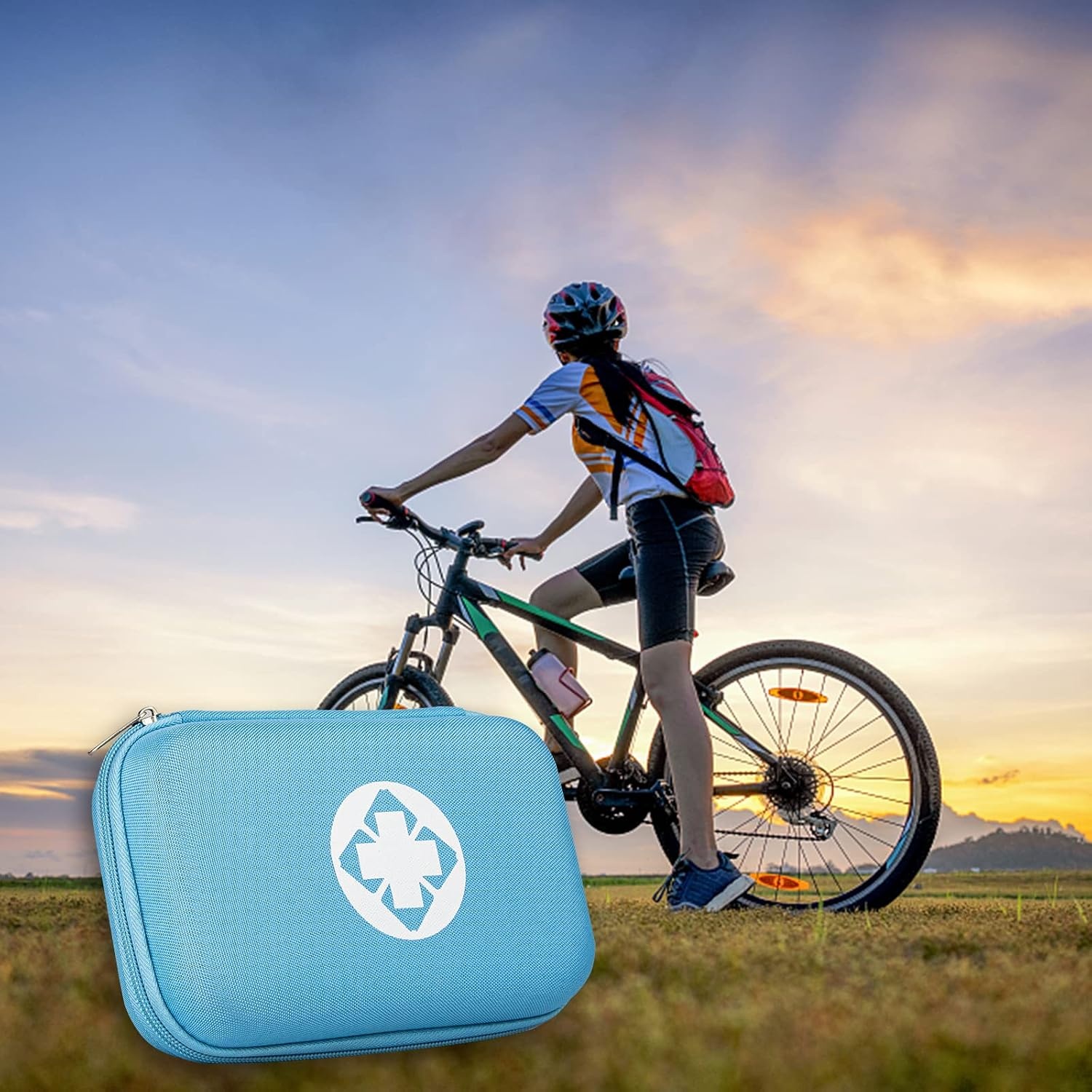 image:image277Pcs FirstAid Kit EmergencyKit HomeCar First Aid Kits Emergency Kit Home Essentials for Dorm Room FirstAid Kit Emergency Necessities for Boat Hiking Skating Black YIDERBOBlue