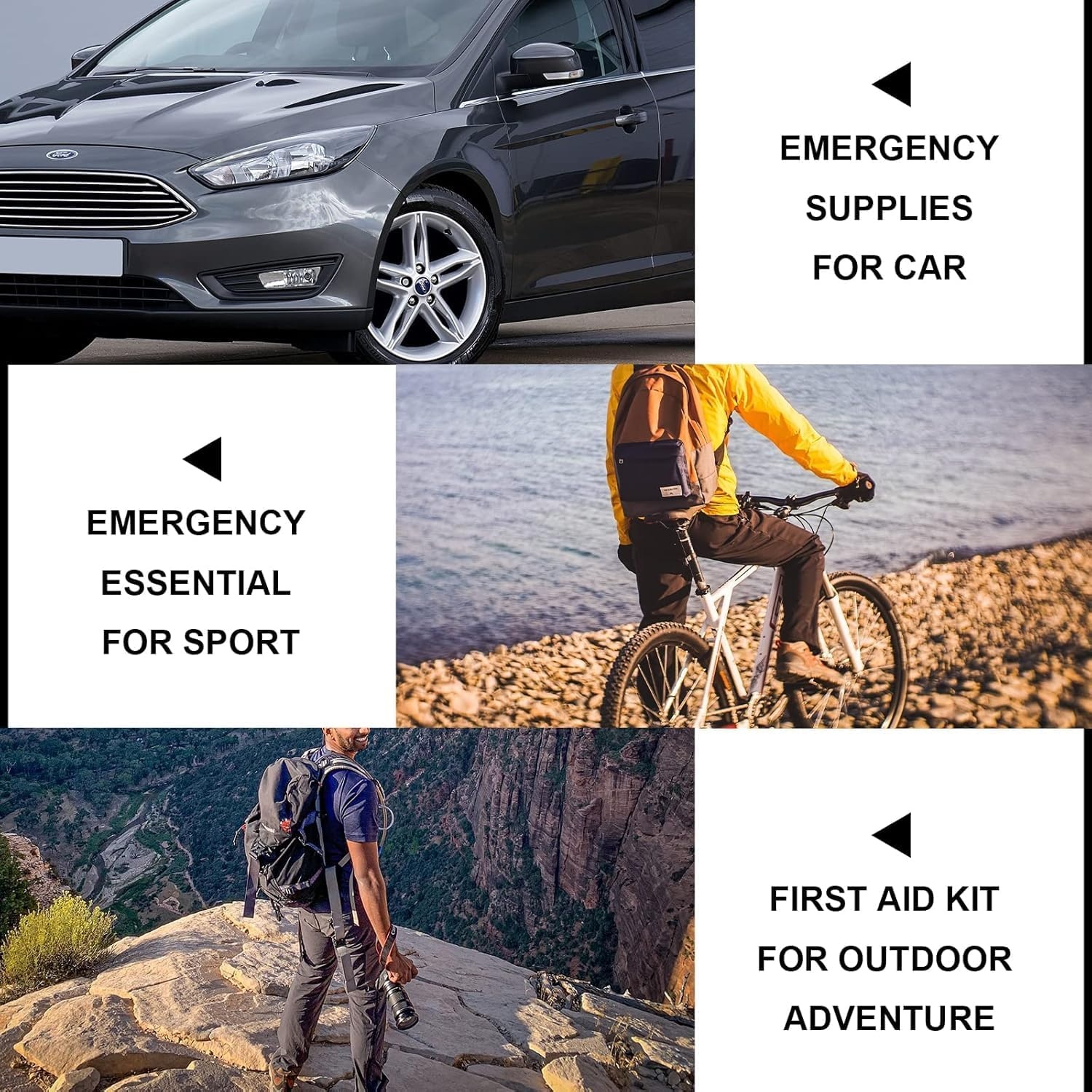 image:imageHomeBusinesses FirstAid EmergencyKit for CampingCar 300 Pcs Urgent Essential First Aid Kits Refill Supplies with Tourniquet Bandages for Workpalce Green 1st AidBlack300Pcs