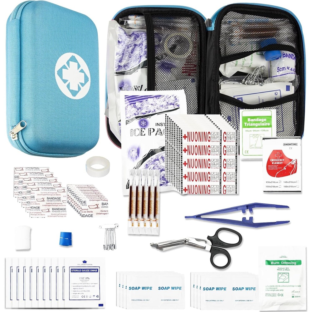image:image277Pcs FirstAid Kit EmergencyKit HomeCar First Aid Kits Emergency Kit Home Essentials for Dorm Room FirstAid Kit Emergency Necessities for Boat Hiking Skating Black YIDERBOBlue