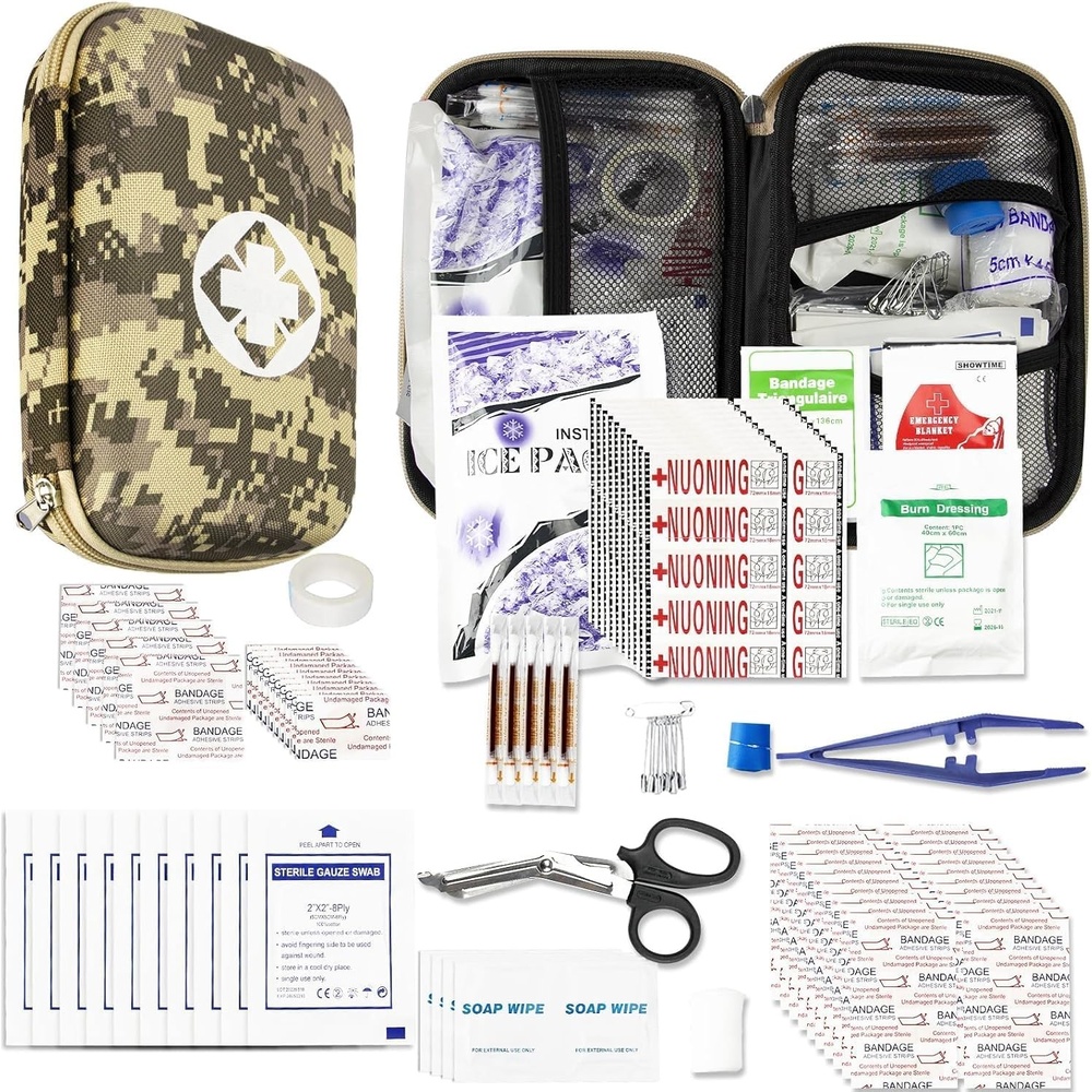 image:image277Pcs FirstAid Kit EmergencyKit HomeCar First Aid Kits Emergency Kit Home Essentials for Dorm Room FirstAid Kit Emergency Necessities for Boat Hiking Skating Black YIDERBOCamouflage277pcs