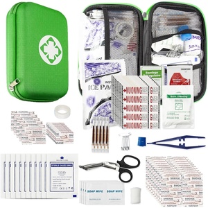 277Pcs First-Aid Kit Emergency-Kit Home-Car – First Aid Kits Emergency Kit Home Essentials for Dorm Room First-Aid Kit Emergency Necessities for Boat Hiking Skating, Black YIDERBO(Green)