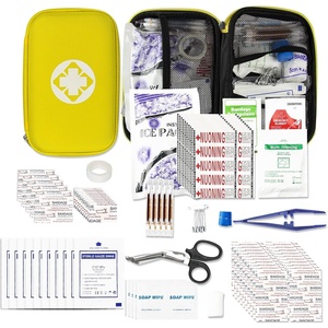 277Pcs First-Aid Kit Emergency-Kit Home-Car – First Aid Kits Emergency Kit Home Essentials for Dorm Room First-Aid Kit Emergency Necessities for Boat Hiking Skating, Black YIDERBO(Yellow-277pcs)