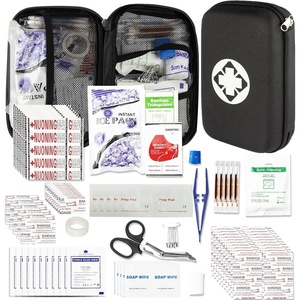 277Pcs First-Aid Kit Emergency-Kit Home-Car – First Aid Kits Emergency Kit Home Essentials for Dorm Room First-Aid Kit Emergency Necessities for Boat Hiking Skating, Black YIDERBO(Black)