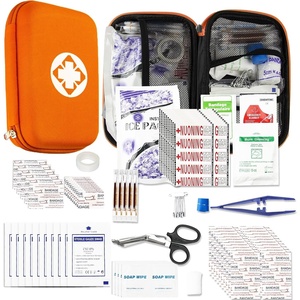 277Pcs First-Aid Kit Emergency-Kit Home-Car – First Aid Kits Emergency Kit Home Essentials for Dorm Room First-Aid Kit Emergency Necessities for Boat Hiking Skating, Black YIDERBO(Orange)