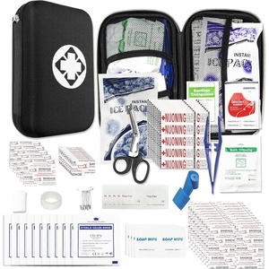 Small-Waterproof Car First-Aid Kit Emergency-Kit – Black 273Piece Camping Equipment for Camping Hiking Home Travel YIDERBO